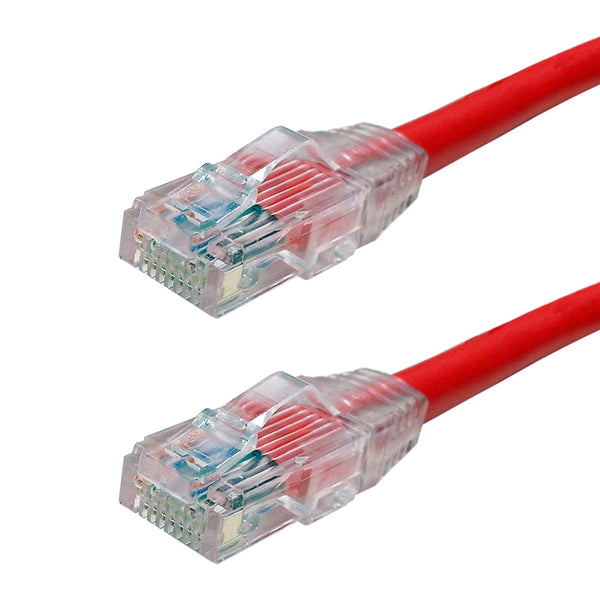 Snagless Custom RJ45 Cat6 550MHz Assembled Patch Cable - Red
