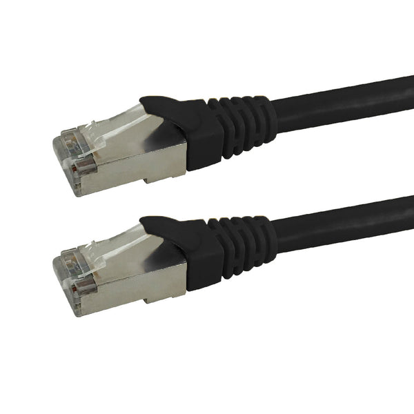RJ45 Cat6a SSTP 10GB Molded Premium Fluke® Patch Cable Certified - CMR Riser Rated