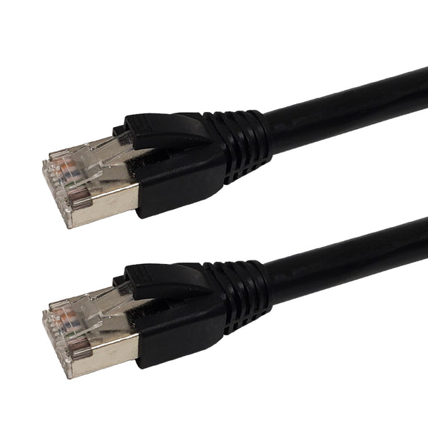 RJ45 Cat6 FTP Outdoor UV Direct Burial Cable - Black