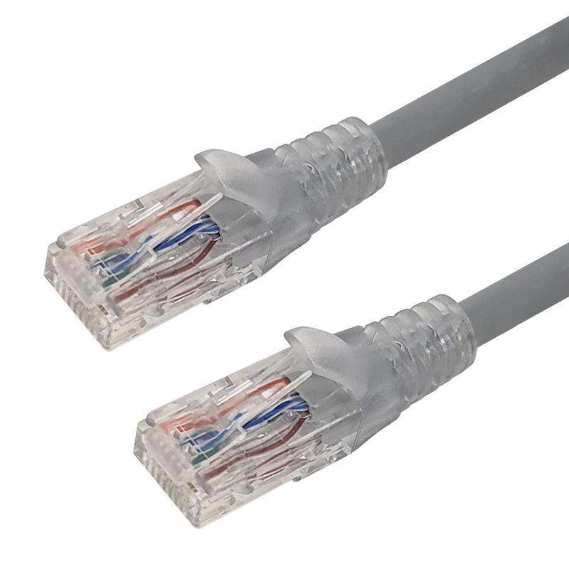 RJ45 Cat6 550MHz Clear Molded Boot Patch Cable