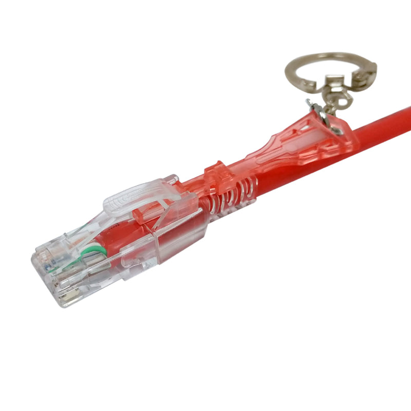 RJ45 Cat6 Patch Cable - Custom Locking Style Boot - Red
