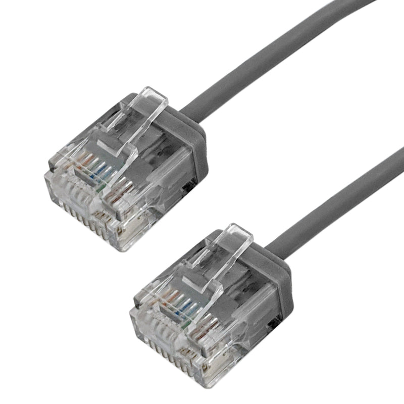 Cat6 UTP Micro-Thin Molded Patch Cable 32AWG - Riser CMR