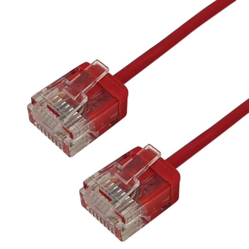 Cat6 UTP Micro-Thin Molded Patch Cable 32AWG - Riser CMR