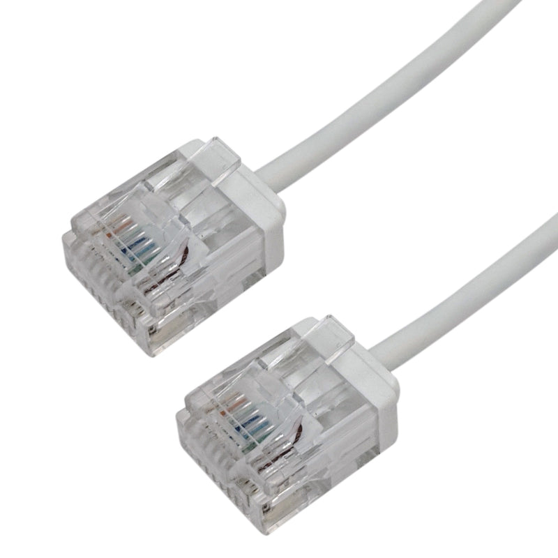 Cat6 UTP Micro-Thin Molded Patch Cable 32AWG - Riser CMR