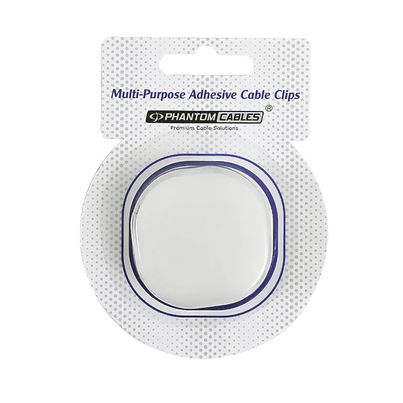 Cable Clips for Four Wires Adhesive - Pack of 1