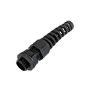 Cable Gland with Strain Relief M20x1.5 Thread - Cable OD 10~14mm - IP68 - Black