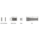 Cable Gland with Strain Relief M25x1.5 Thread - Cable OD 13~18mm - IP68 - Black