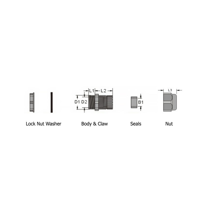 Ghiandola Per Cavi Impermeabili - Connettore A Filo Multiuso, Kit - Foto 8