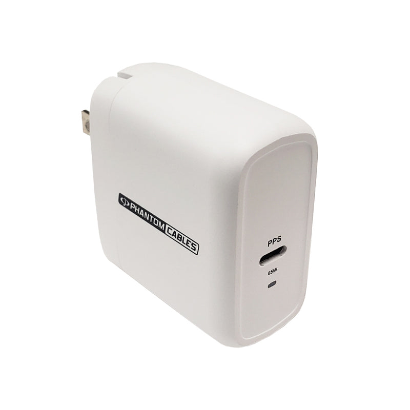 USB Wall Charger - 65W - USB Type-C - GaN & PPS - White