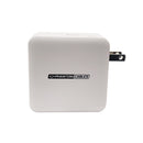 USB Travel Charger - 65W - USB Type-C (20W) - USB Type-C (60W) - GaN - White
