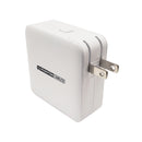 USB Travel Charger - 65W - USB Type-C (20W) - USB Type-C (60W) - GaN - White
