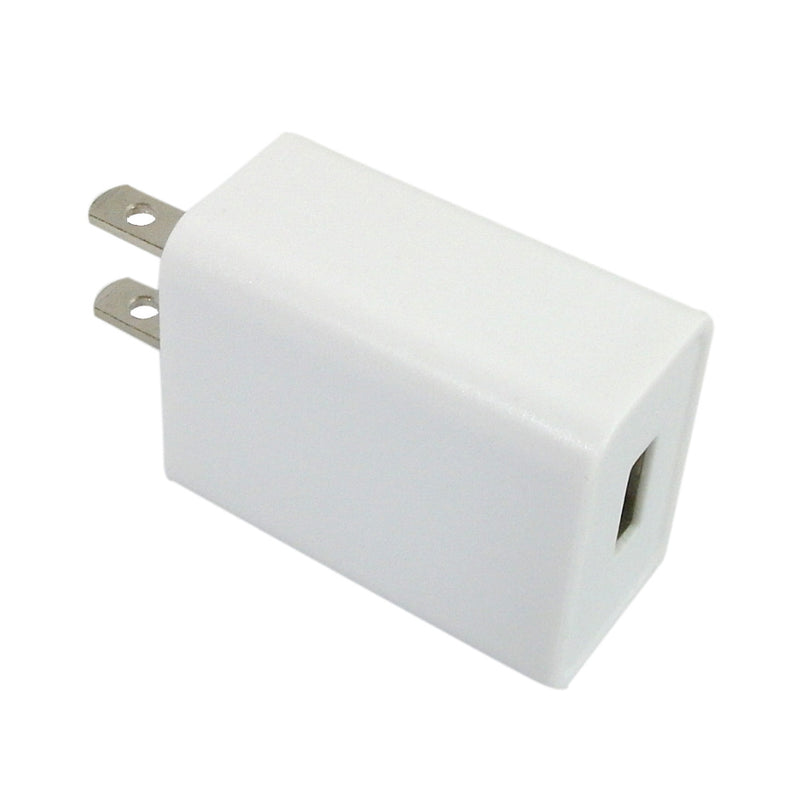 USB A Female To AC 110V Adapter 5V/1A - White