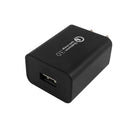 USB Wall Charger - Qualcomm Quick Charge 3.0 - Black