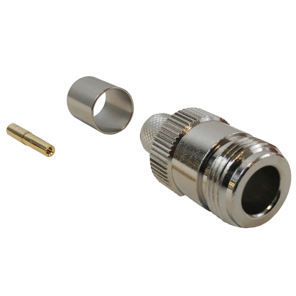 N-Type Female Crimp Connector for RG8 LMR-400 50 Ohm