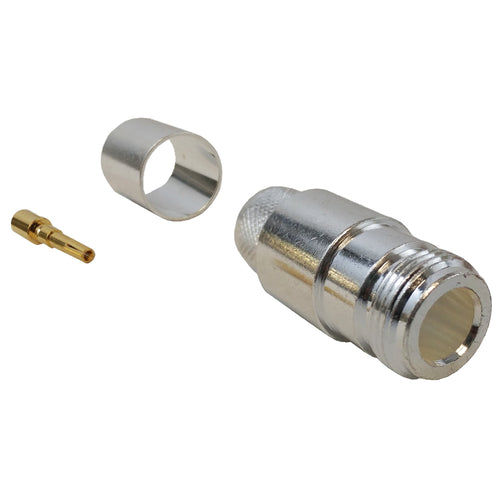 N Type Female Crimp Connector for LMR 600 50 Ohm
