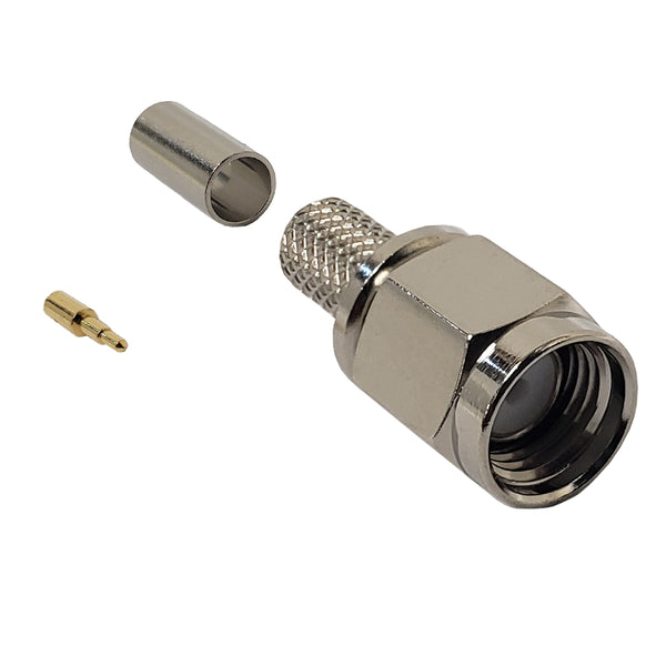 SMA Male Crimp Connector for LMR-200 50 Ohm