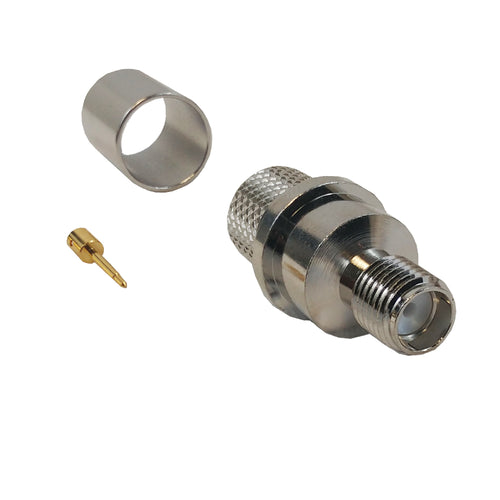 SMA Reverse Polarity Female Crimp Connector for RG8 LMR 400 50 Ohm