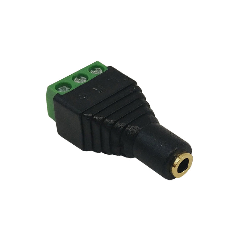 3.5mm Stereo Female Screw Down Connector