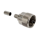 UHF Male Crimp Connector for LMR-240 (PL-259) 50 Ohm