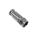 F-Type Male Compression Connector for RG6 Plenum Cable - Pack of 10