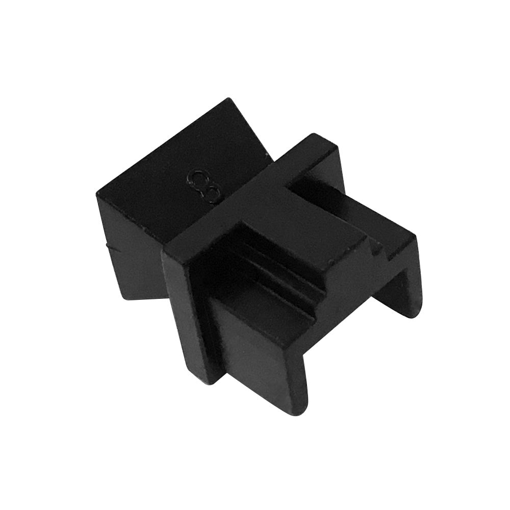 RJ45 Female Port Dust Cap - Black - Pack of 100
