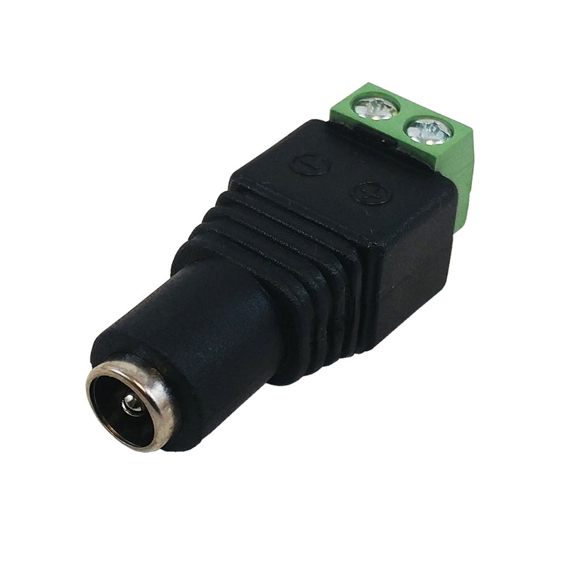 DC Power Connector Female 2.1mm x 5.5mm Screw Down