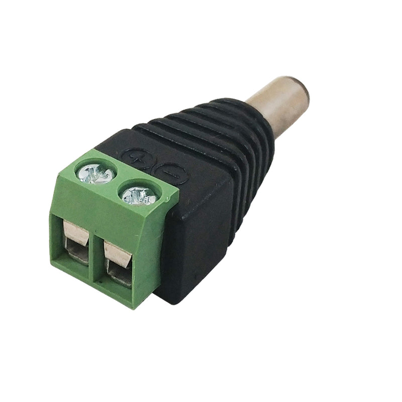 DC Power Connector Male 2.1mm x 5.5mm Screw Down