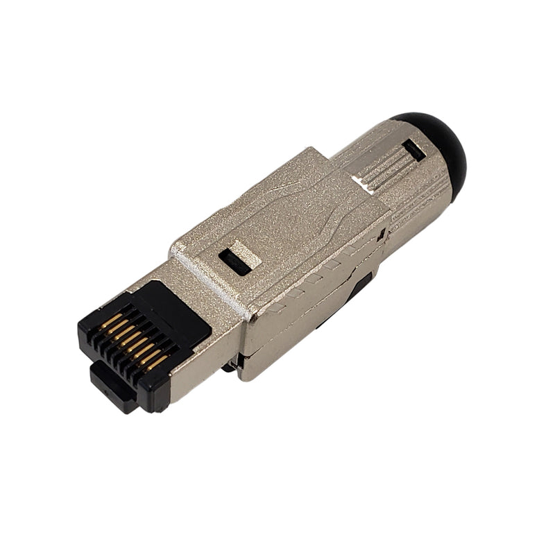 RJ45 Cat8 Shielded Field Termination Tool-Less Plug Solid or Stranded 8P 8C - IP20