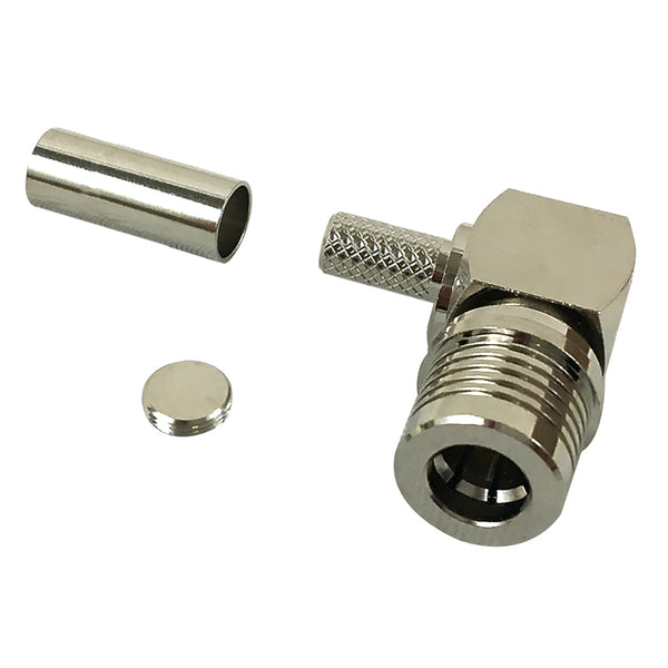 QMA Male Right Angle for RG58 LMR-195 50 Ohm