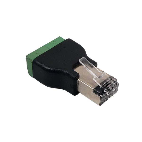 RJ45 Male Plug to 4x Screw Terminal