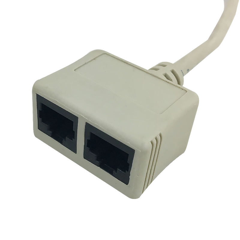 Cat5e Rj45 Crossover Modular Adapter 6 inch Cat 5e RJ45 Tee Adapter (2x RJ45 Female, 1x RJ45 Male)