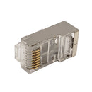 RJ45 Cat6a Shielded 3-pcs Plug (Solid or Stranded) (8P 8C) - Pack of 50