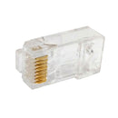 RJ45 Cat6 Pass-Through Plug (Solid or Stranded) (8P 8C) - Pack of 50