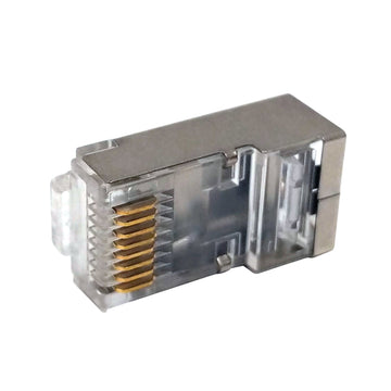 RJ45 Cat6 Plug with Insert Shielded for Round Cable 8P 8C