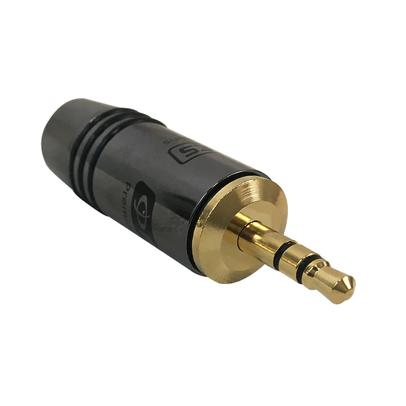 Premium 3.5mm Stereo Male Solder Connector - Zinc