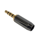 3.5mm 4C Male Solder Connector (5.5mm OD) - Zinc