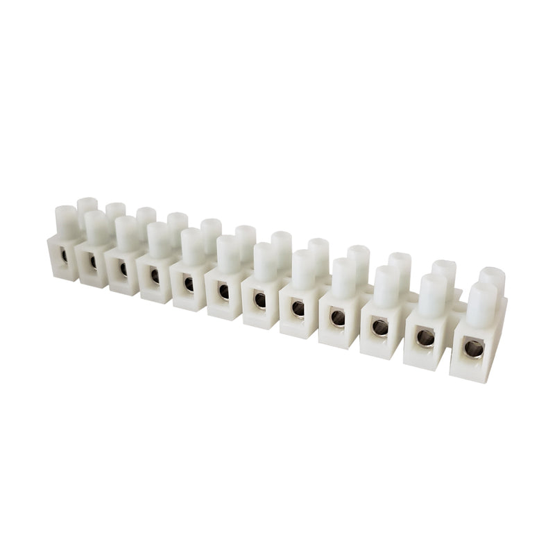 Insulated Terminal Block 12 circuit 20AWG to 8AWG Solid/Stranded - 50A