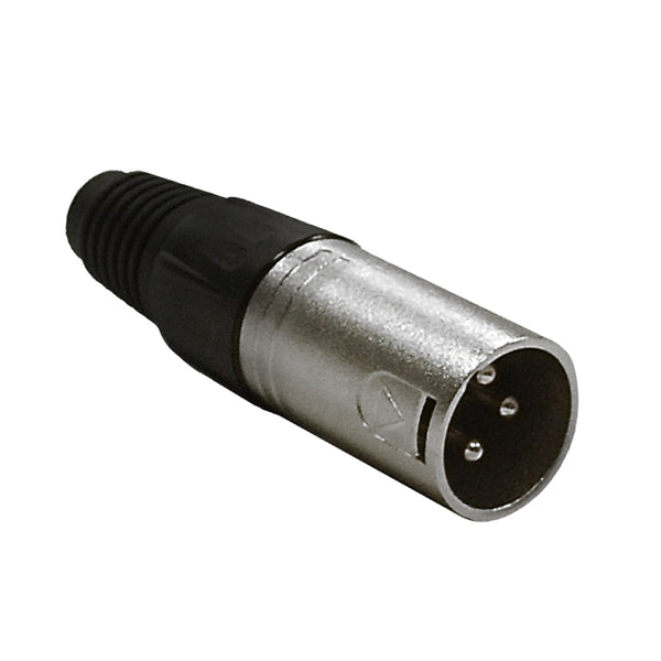 XLR Male Solder Connector Nickel, Gold Plated