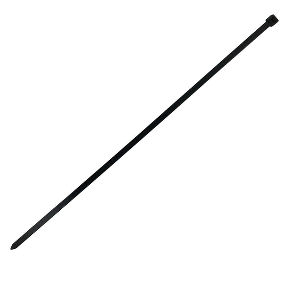 18 Inch Cable Tie 120lb UV & Weather Resistant Nylon 66 - Black