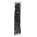 36 Inch Cable Tie (175lb) - UV & Weather Resistant Nylon 66 - Black - Pack of 100