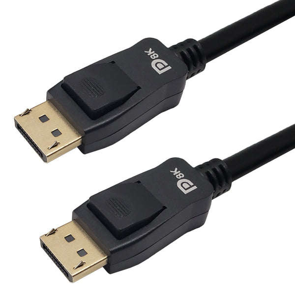 DisplayPort Male to DisplayPort Male Cable - v1.4 - VESA Certified HBR3 - CL3 - 8K 60Hz