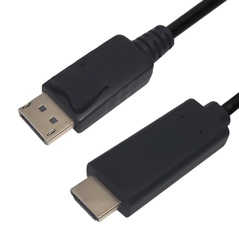 DP1.4 Male to HDMI Male Cable, 8K@60Hz, HDR10+, HDCP2.2, 32AWG - Black