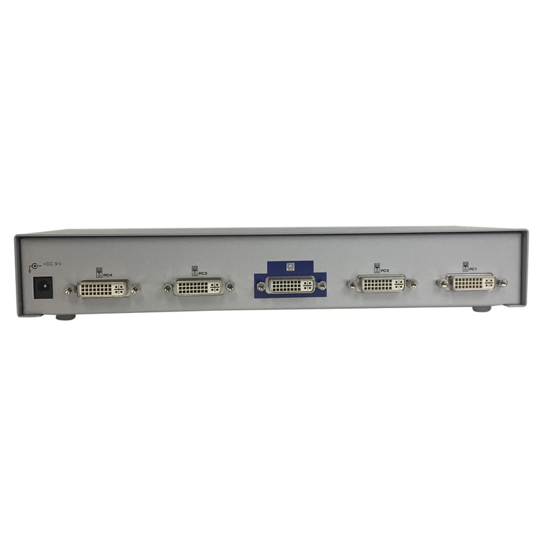 4-Port DVI Video Switch 4 Inputs - 1 Output Selector