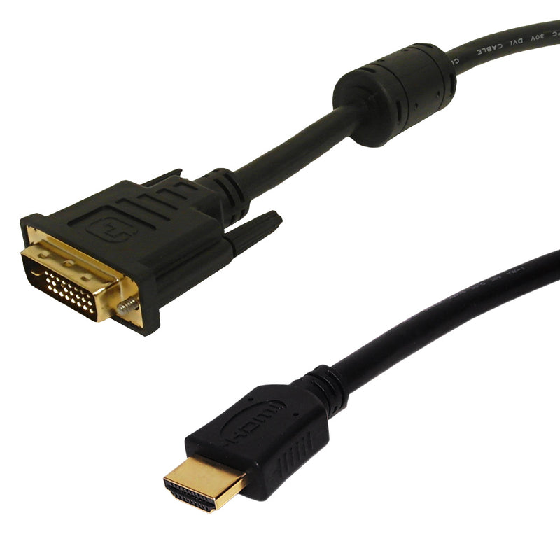 DVI-D to HDMI Male Cable - CL2/FT4 28AWG