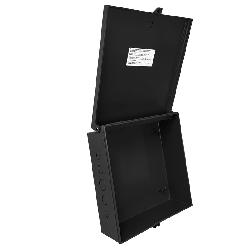 Enclosure Box 12" x 4", Indoor/Outdoor Non-Metallic, NEMA 3R Rated - Black