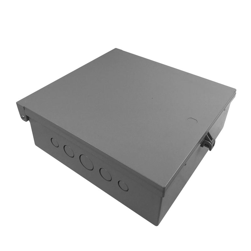 Enclosure Box 12" x 12" x 4", Indoor/Outdoor Non-Metallic, NEMA 3R Rated - Grey