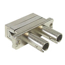 ST/SC Fiber Hybrid Adapter F/F SM/MM Duplex Ceramic Panel Mount, Metal