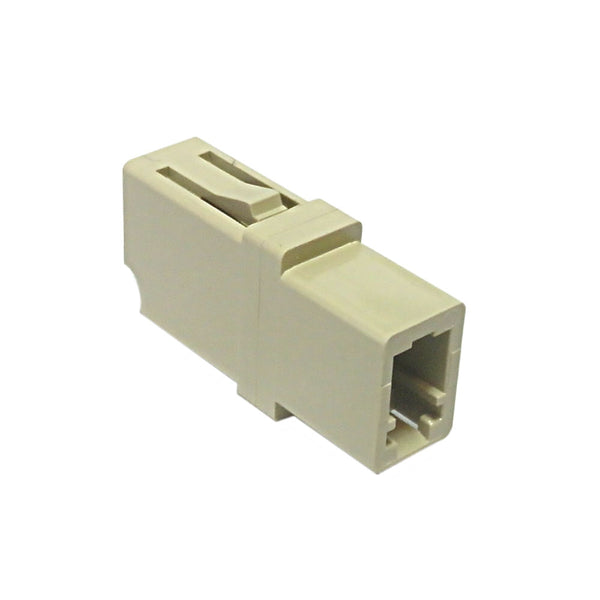 LC/LC Fiber Coupler F/F Multimode OM1/OM2 Simplex Ceramic - Beige