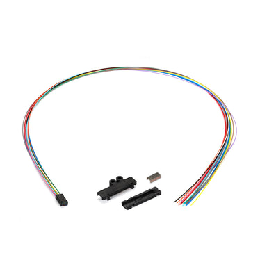 12-Fiber Fan-out Kit - Multi-Coloured 40 inch 900um Tubing for 250um F