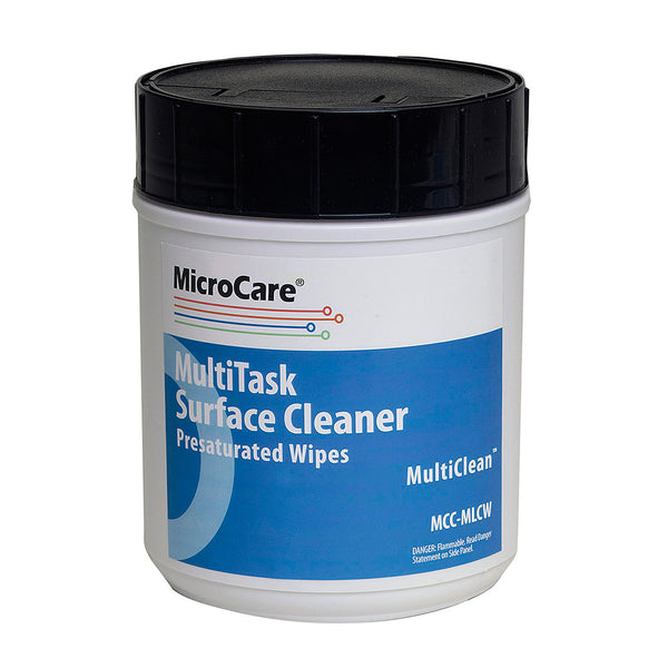 Multi-Task Surface Cleaner MultiClean 100 Pack 70% Isopropyl Alcohol Wipes - Size 5"x 8"